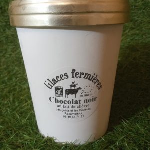 Crème glacée Chocolat noir au lait de chèvre BIO