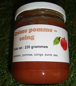 Crème pomme-coing BIO